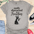 Easily distracted by frenchies - V15 - The Distracting Paw T-Shirt